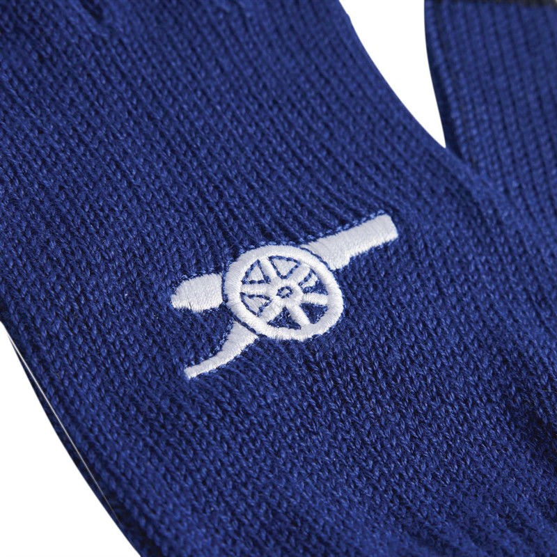 adidas Mens AFC Arsenal Knitted Gloves Victory Blue/White