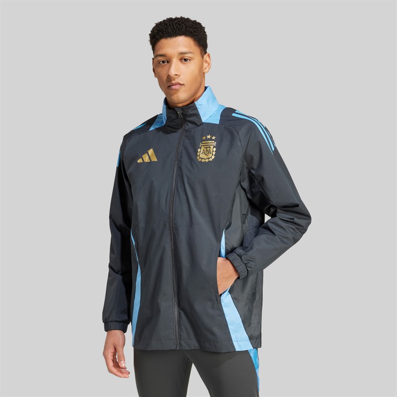 adidas Mens AFA Argentina All Weather Jacket Carbon