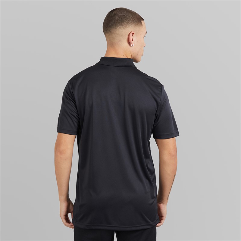 adidas Mens Golf Performance Polo Shirt Left Chest Black