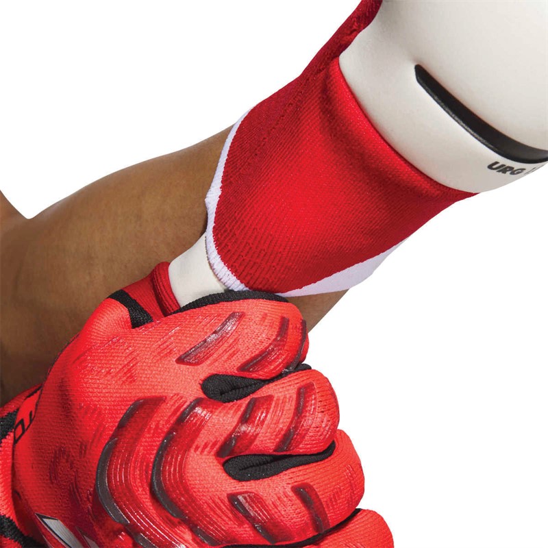 adidas Herren Predator 25 Pro Promo Torwarthandschuhe Lucid Red/Schwarz/Pure Ruby