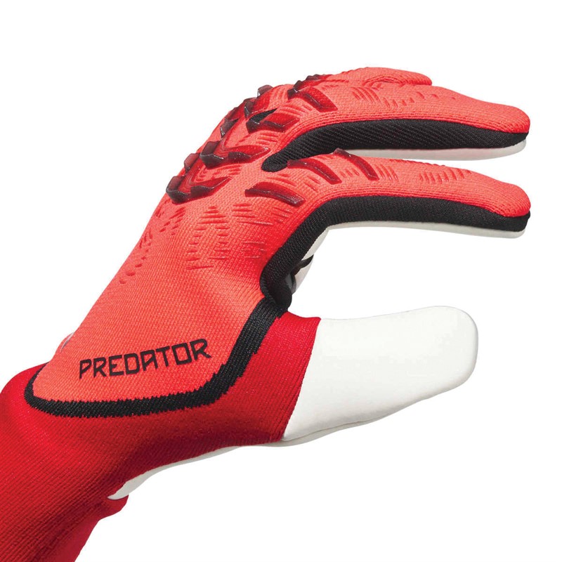 adidas Herren Predator 25 Pro Promo Torwarthandschuhe Lucid Red/Schwarz/Pure Ruby