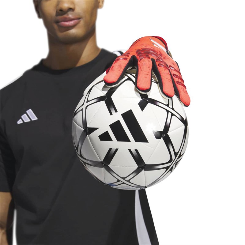 adidas Herren Predator 25 Pro Promo Torwarthandschuhe Lucid Red/Schwarz/Pure Ruby