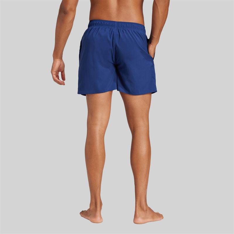 adidas Mens Solid CLX Swim Shorts Dark Blue/Black