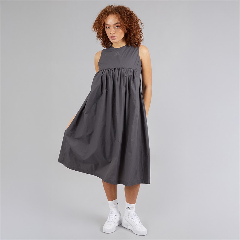 adidas Womens City Escape Summer Dress Grey Strata