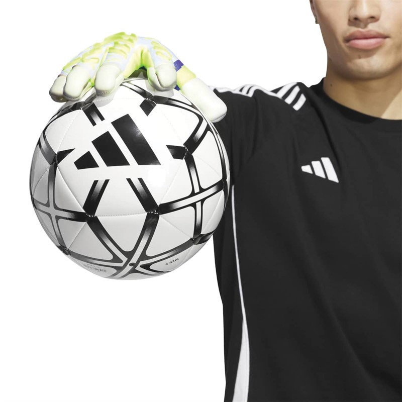 adidas Mens Predator Pro Hybrid Goalkeeper Gloves White/Lucid Lemon/Lucid Pink