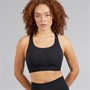 adidas Womens Techfit Control Medium-Support Sports Bra Black