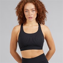 adidas Womens Techfit Control Medium-Support Sports Bra Black