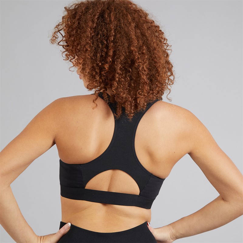 adidas Womens Techfit Control Medium-Support Sports Bra Black