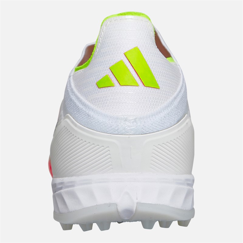 adidas Mens F50 Pro LL Laceless TF Astro Football Boots Cloud White/Core Black/Solar Yellow