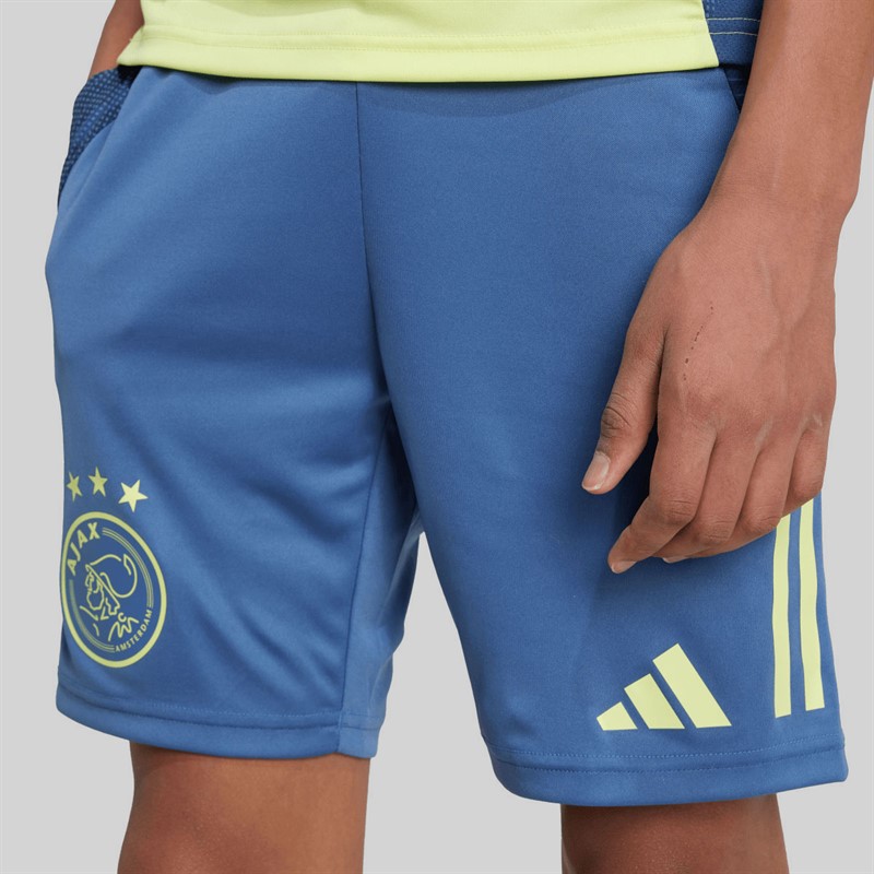 adidas Junior Boys AFC Ajax Training Shorts Crew Blue