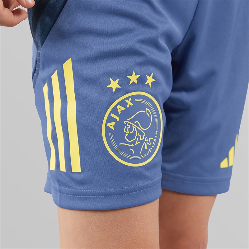 adidas Junior Boys AFC Ajax Training Shorts Crew Blue