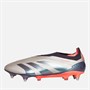 adidas Mens Predator Elite LL Laceless Vivid Horizon Pack SG Soft Ground Football Boots Platin Metallic/Aurora Black/Carbon