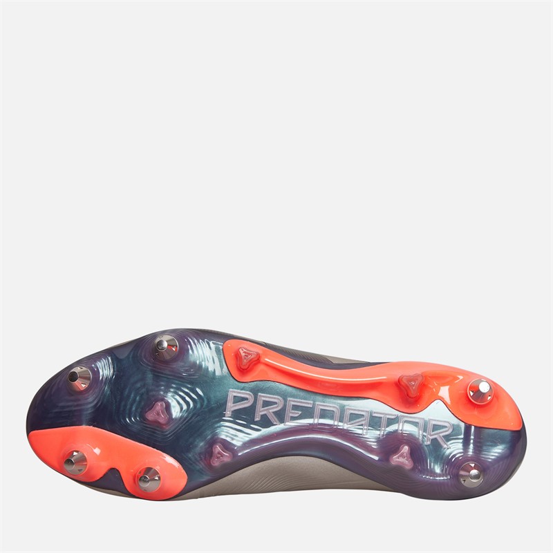 adidas Mens Predator Elite LL Laceless Vivid Horizon Pack SG Soft Ground Football Boots Platin Metallic/Aurora Black/Carbon