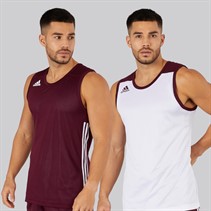 adidas Mens 3G Speed Reversible Basketball Jersey Maroon/White
