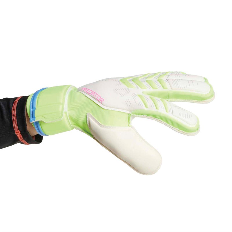 adidas Herre Predator Match Finger Save Målmandshandsker Hvid/Lucid Lemon/Lucid Pink