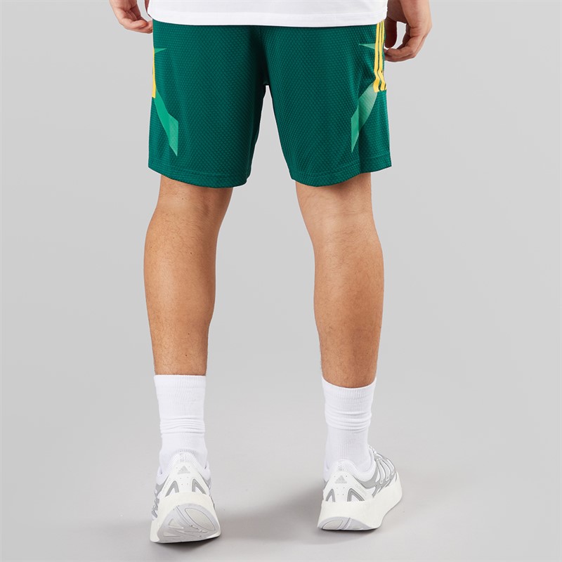 adidas Mens House Of Tiro Nations Pack 3-Stripes Shorts Collegiate Green/Bold Gold/Blanch Green