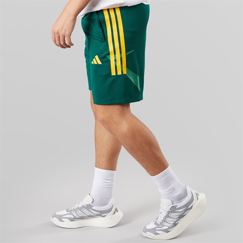 adidas Mens House Of Tiro Nations Pack 3-Stripes Shorts Collegiate Green/Bold Gold/Blanch Green