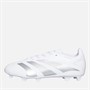 adidas Junior Predator League Pearlized Pack FG Firm Ground Football Boots Cloud White/Silver Metallic/Cloud White