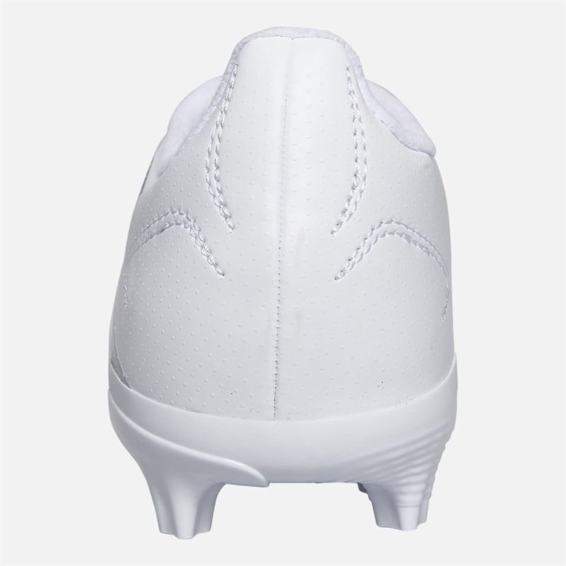 adidas Junior Predator League Pearlized Pack FG Firm Ground Football Boots Cloud White/Silver Metallic/Cloud White