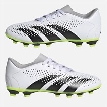 adidas Junior Predator Accuracy.4 FXG Flexible Ground Football Boots Cloud White/Core Black/Lucid Lemon