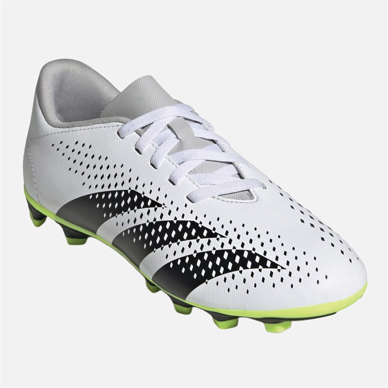 adidas Junior Predator Accuracy.4 FXG Flexible Ground Football Boots Cloud White/Core Black/Lucid Lemon