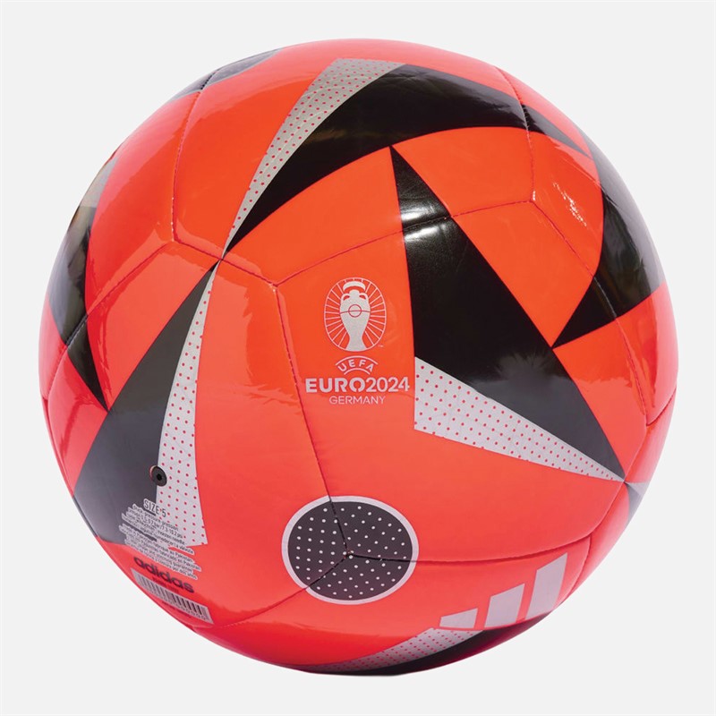 adidas Euro 24 Club Training Football Solar Red/Black/Silver Metallic