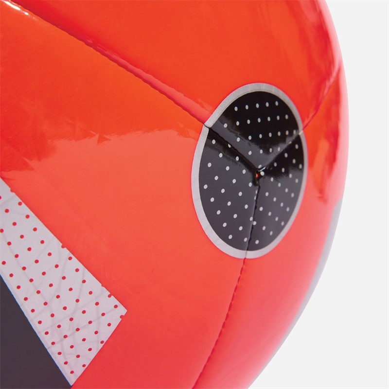 adidas Euro 24 Club Training Football Solar Red/Black/Silver Metallic