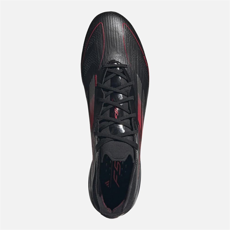 adidas Mens F50 Elite SG Soft Ground Football Boots Core Black/Iron Metallic/Lucid Red