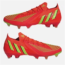 adidas Mens Predator Edge.1 Low Game Data Pack Firm Ground Football Boots Solar Red/Team Solar Green/Core Black