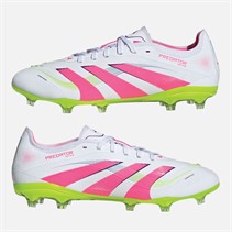 adidas Mens Predator Pro Celestrial Victory Pack FG Firm Ground Football Boots Cloud White/Lucid Pink/Lucid Lemon