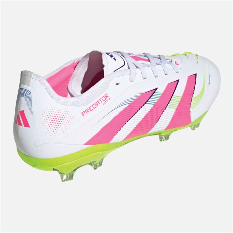 adidas Mens Predator Pro Celestrial Victory Pack FG Firm Ground Football Boots Cloud White/Lucid Pink/Lucid Lemon