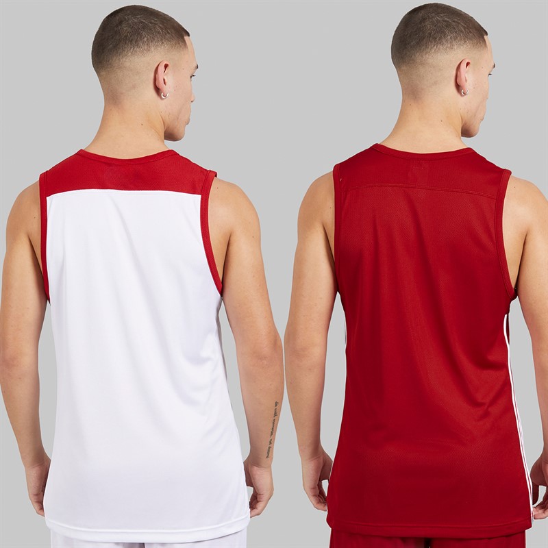 adidas Maillot de Basketball réversible 3G Speed Homme Power Red/Blanc