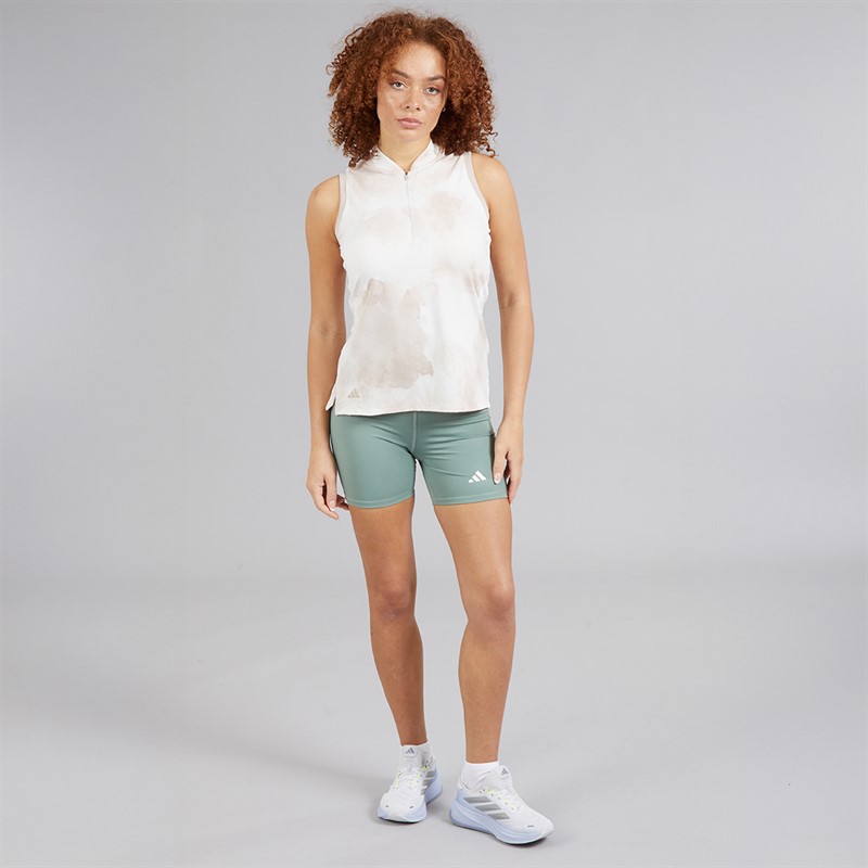 adidas Womens Golf Ultimate365 Tour Sleeveless Polo Shirt Wonder Taupe