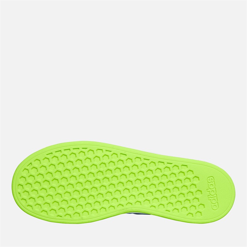 adidas Junior Boys Grand Court 2.0 Trainers Dark Blue/Blue Burst/Lucid Lemon