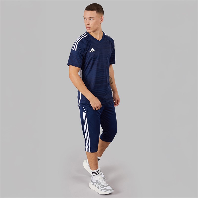 adidas Mens Tiro 23 League Training 3/4 Track Pants Team Navy Blue 2