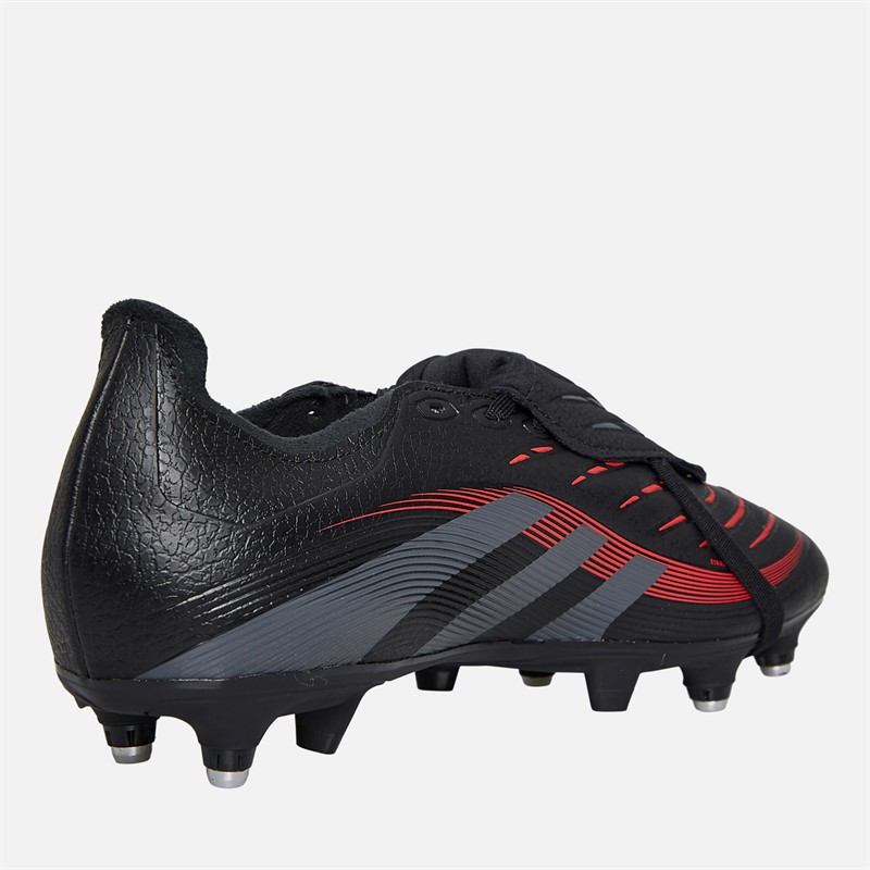 adidas Mens Predator League Stealth Victory Pack FT SG Soft Ground Football Boots Core Black/Grey Four/Solar Red