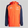 adidas Mens MUFC Manchester United All Weather Jacket Bright Red/Night Indigo