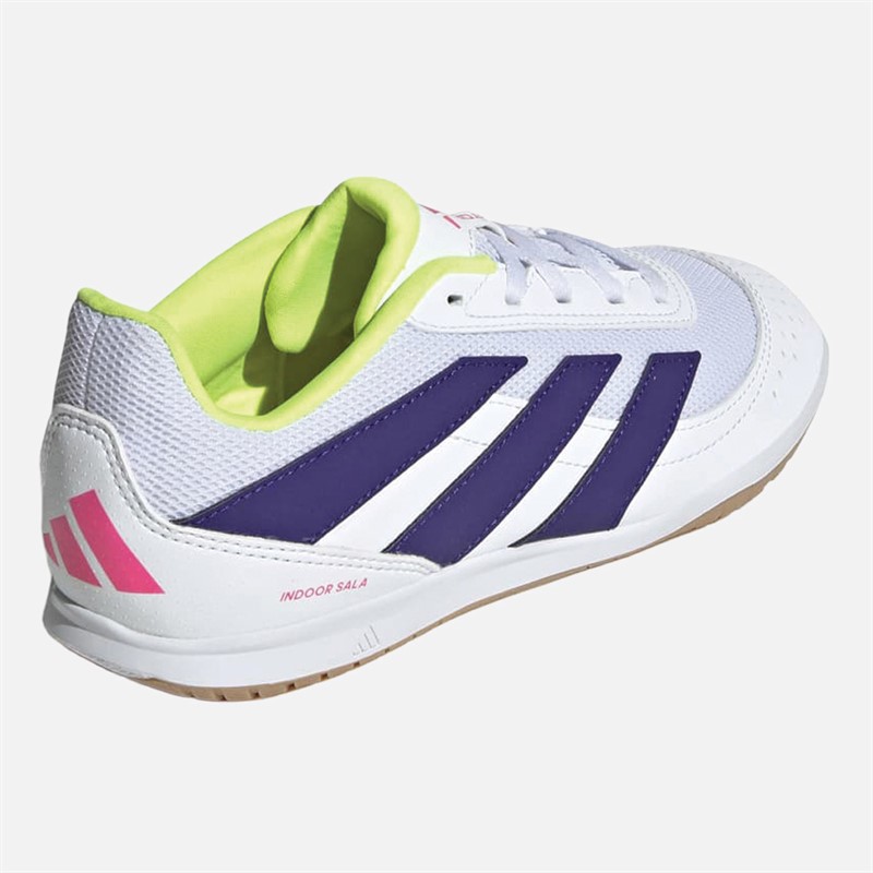 adidas Junior Predator Club IN Indoor Sala Football Boots Cloud White/Gold Metallic/Cloud White