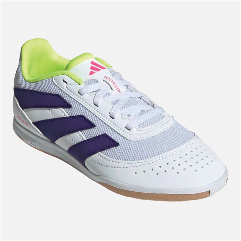 adidas Junior Predator Club IN Indoor Sala Football Boots Cloud White/Gold Metallic/Cloud White