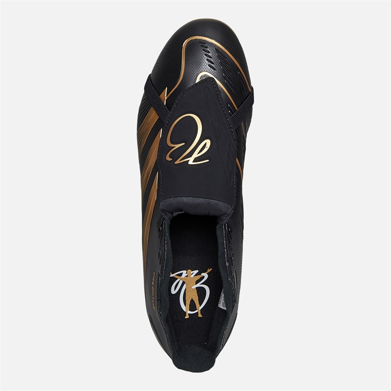 adidas Mens Predator League Jude Bellingham FT FG Firm Ground Football Boots Core Black/Gold Metallic/Core Black