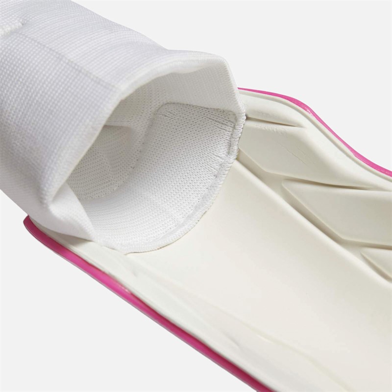 adidas Junior Tiro Match Shin Guards White/Team Shock Pink/White