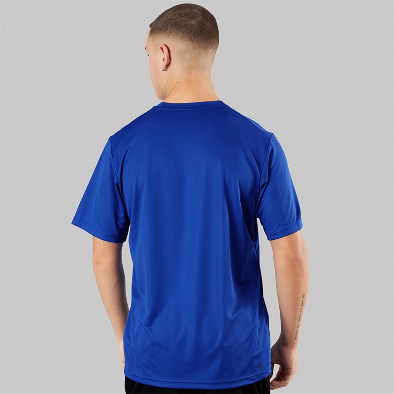adidas Mens Train Essentials Base T-Shirt Semi Lucid Blue/Black