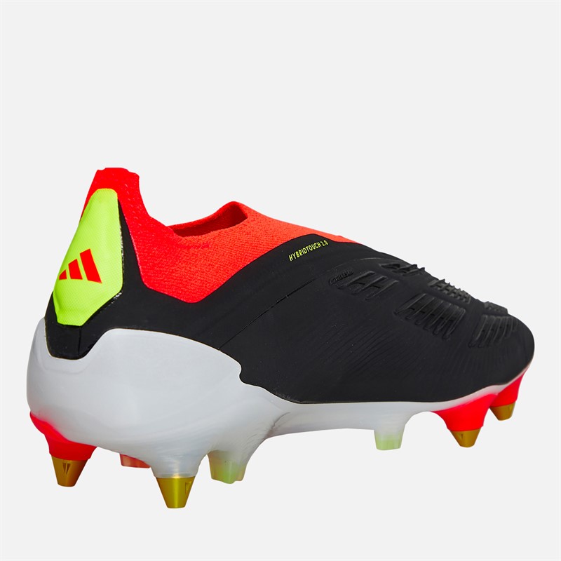 adidas Predator Elite LL Laceless Solar Energy Pack SG Soft Ground Football Boots Core Black/Cloud White/Solar Red