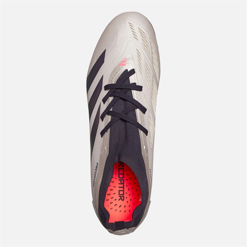 adidas Mens Predator Pro Vivid Horizon Pack MG Multi Ground Football Boots Platin Metallic/Aurora Black/Turbo