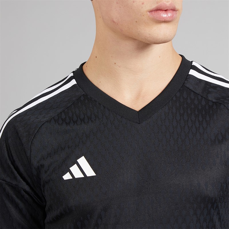 adidas Mens Tiro 23 Competition Jersey Black/White