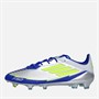 adidas Mens F50 Elite Messi La Vida Rapida Pack FG Firm Ground Football Boots Silver Metallic/Solar Yellow/Lucid Blue