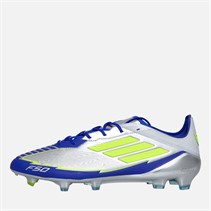 adidas Mens F50 Elite Messi La Vida Rapida Pack FG Firm Ground Football Boots Silver Metallic/Solar Yellow/Lucid Blue