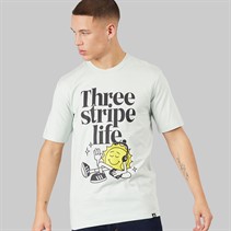 adidas Mens Positivity Shapes Graphic T-Shirt Linen Green