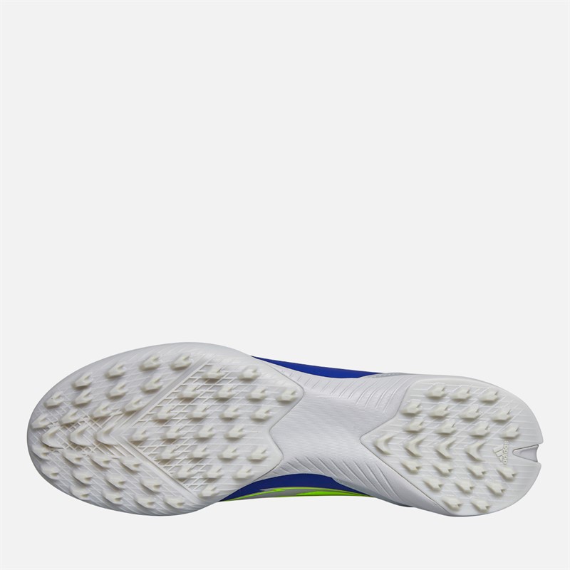 adidas Mens F50 League Messi La Vida Rapida Pack TF Astro Football Boots Silver Metallic/Solar Yellow/Lucid Blue