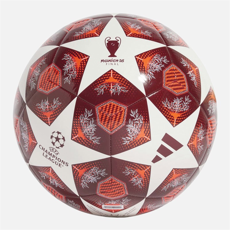 adidas UEFA Champions League 24/25 Club Training Football White/Solar Red/Collegiate Burgundy